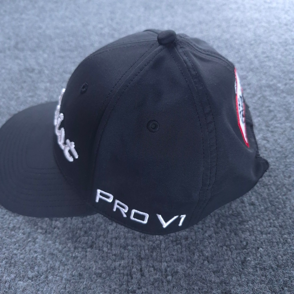 Titleist Tour Performance Golf Hat Black Adjustable FJ Pro V1 Logue Embroidery - Picture 2 of 9